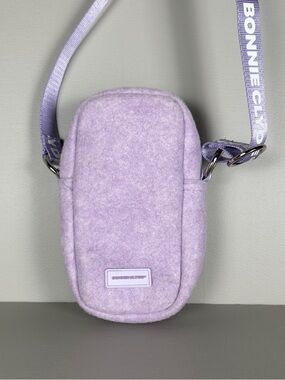 Bonnie Clyde Light Purple Wool Crossbody Bag